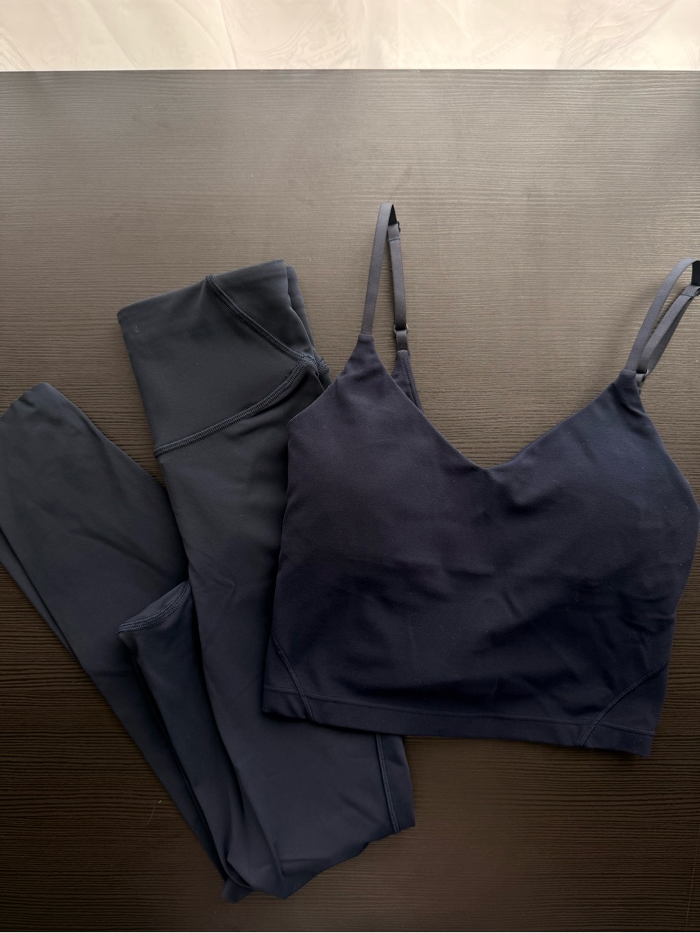 lululemon Base Pace High-rise legging 25” and Align Cropped Cami-tank